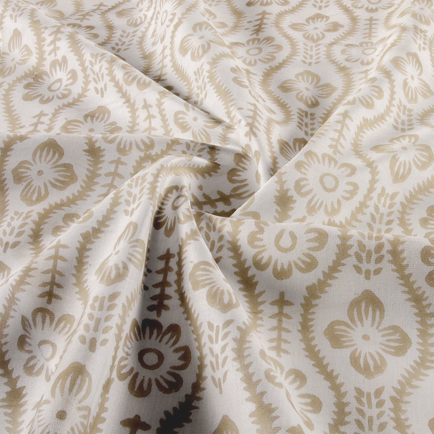 Cotton Blanket - Single Dohar ( 60 x 90 Inches) Orange-Grey Floral