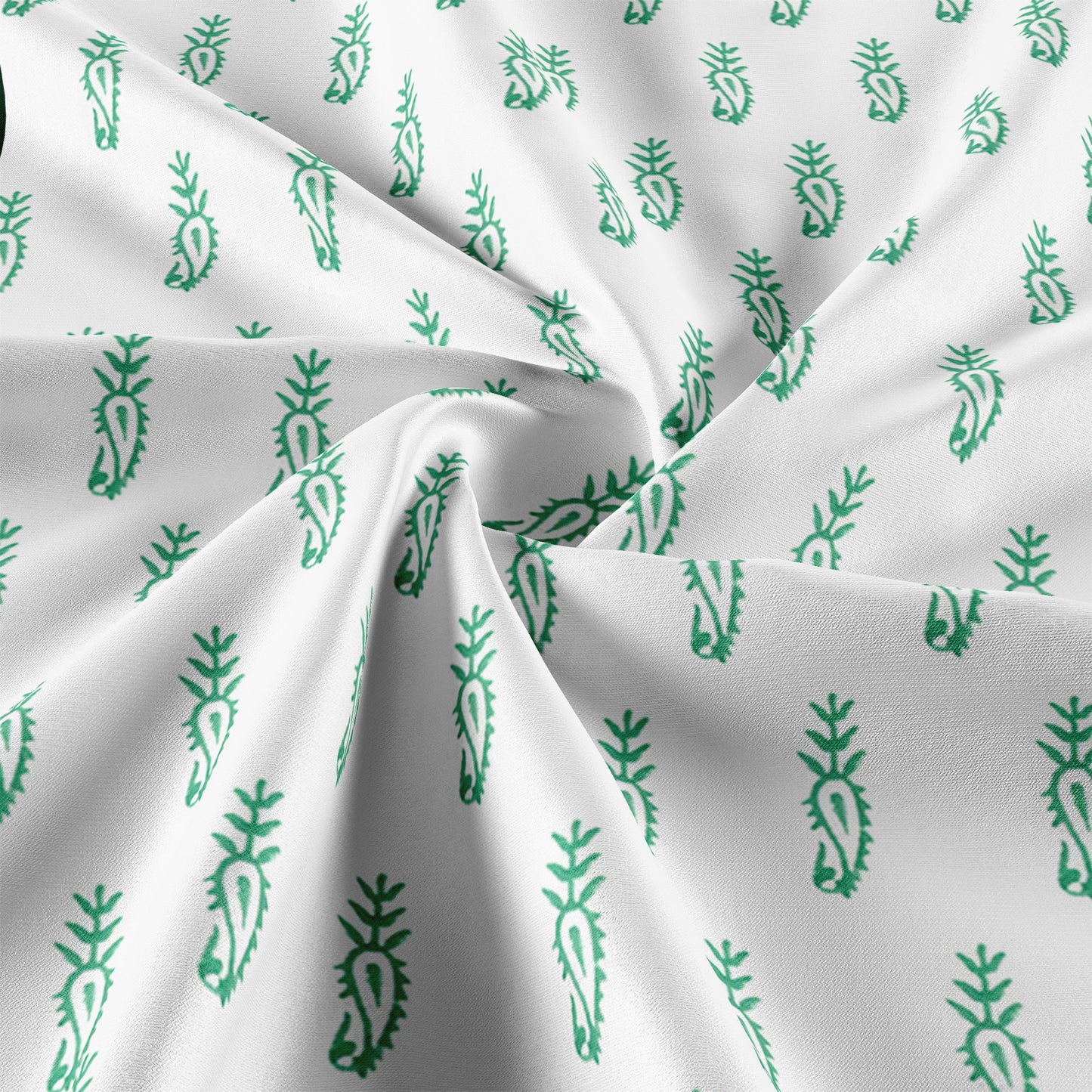 Cotton Blanket - Single Dohar ( 60 x 90 Inches) Green Bouquet
