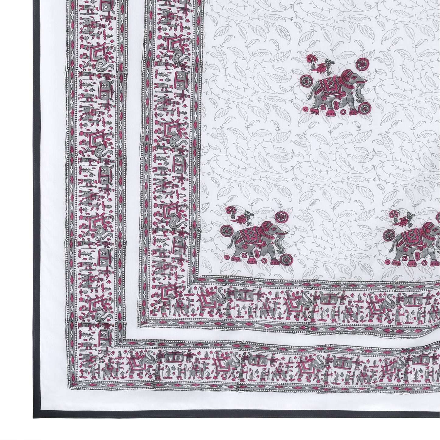 Cotton Blanket - Single Dohar ( 60 x 90 Inches) Grey-Elephant