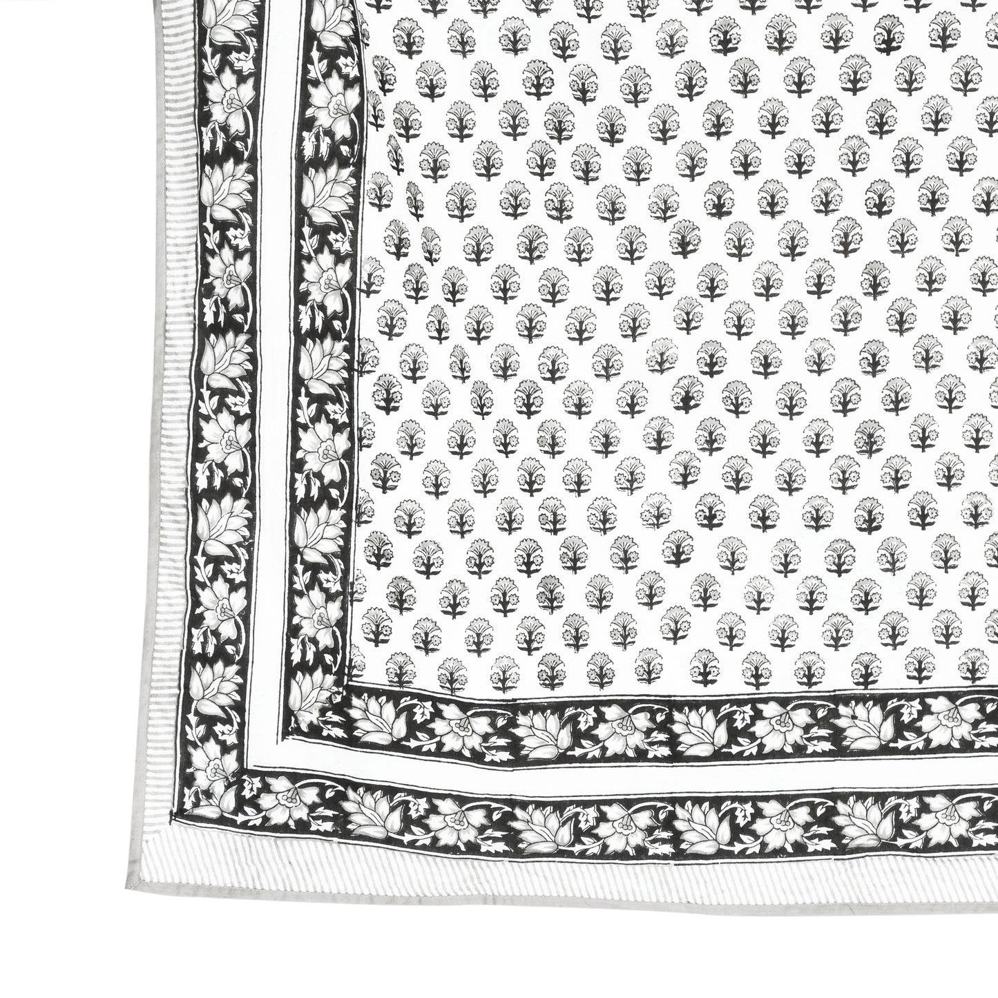 Cotton Blanket - Single Dohar ( 60 x 90 Inches) Grey Tree