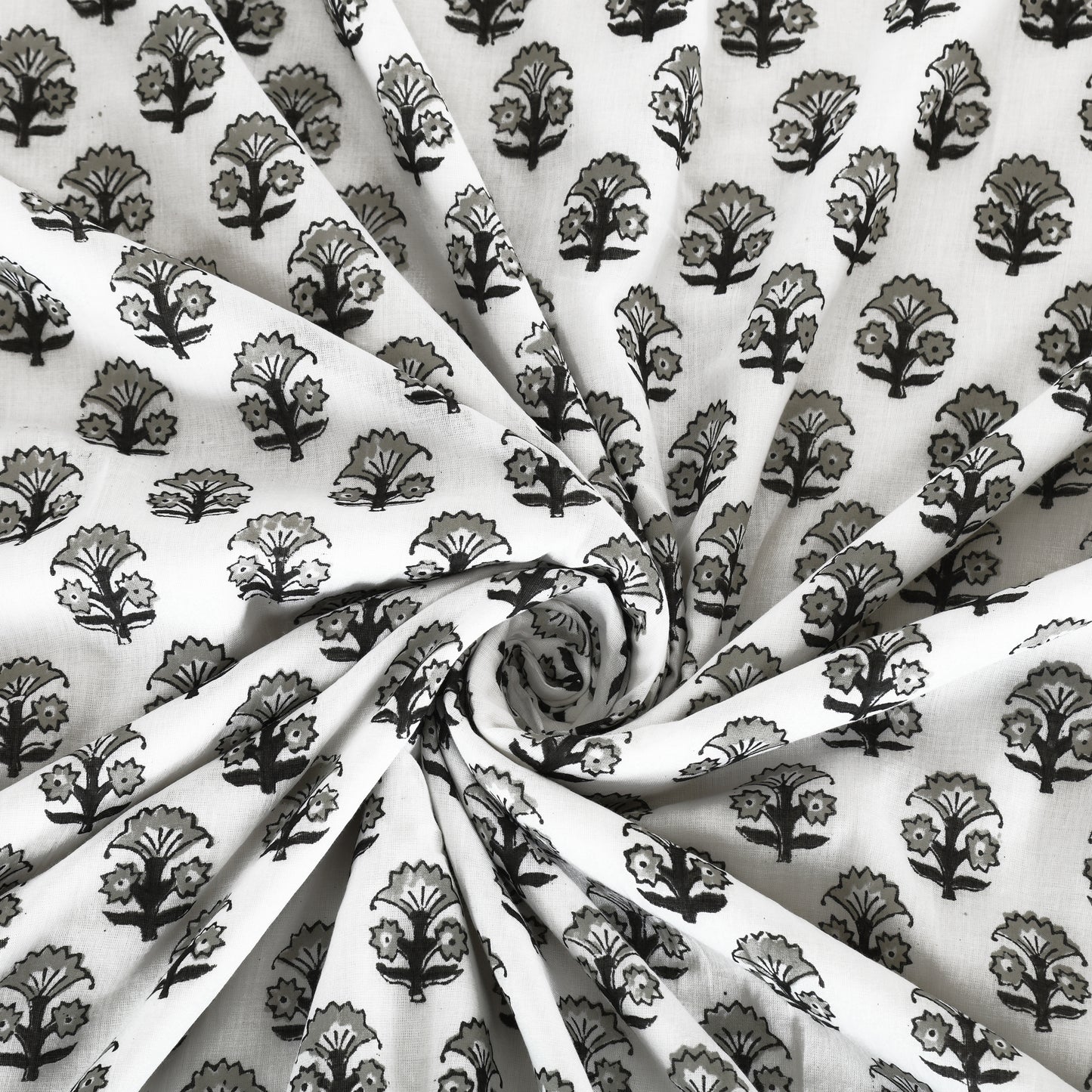 Cotton Blanket - Single Dohar ( 60 x 90 Inches) Grey Tree